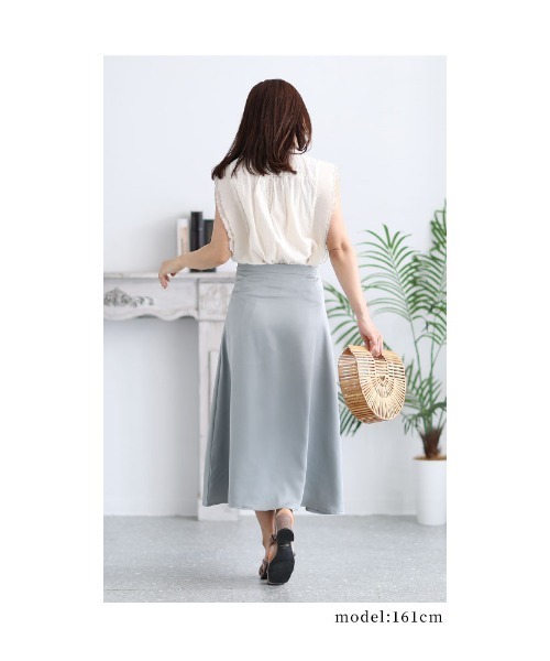 Sawa a la mode(サワアラモード)の「フレアロングスカート(スカート・レディース・グレー/モカ・FREE)」の21枚目の写真