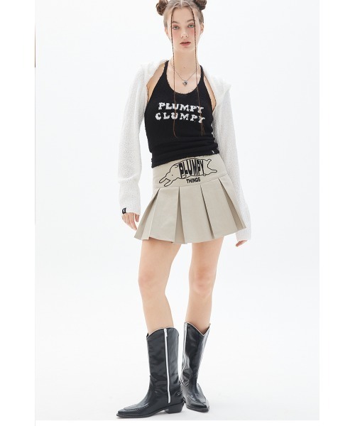 A'GEM/9 × .kom『LUV IS TRUE/ラブ イズ トゥルー』PLEATS SKIRT