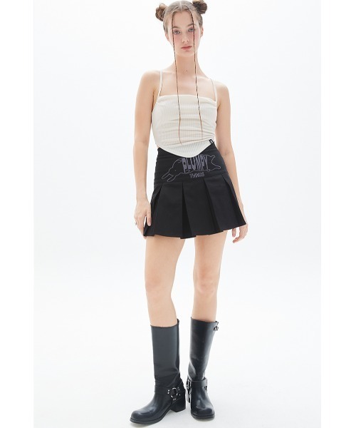 A'GEM/9 × .kom『LUV IS TRUE/ラブ イズ トゥルー』PLEATS SKIRT