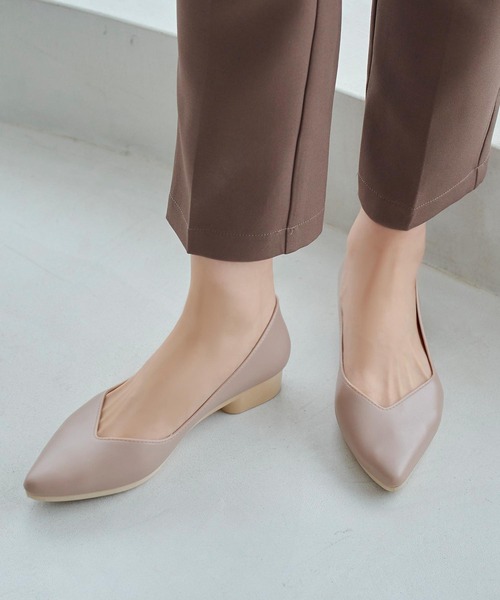 KOBE LETTUCE（コウベレタス）の「晴雨兼用ポインテッドバレエパンプス（レインシューズ・レディース・モカ/ベージュ/ブラック・LL/S/M/L）」の8枚目の写真