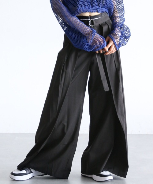 PAGEBOY(ページボーイ)の「ウエストデザインワイドパンツ(その他パンツ・レディース・ブラック/ブラウン/オフホワイト・FREE)」の13枚目の写真