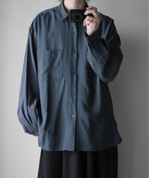 KUUUPY | Sheer Regular Collar Shirts - シアーレギュラーカラーシャツ(シャツ/ブラウス)