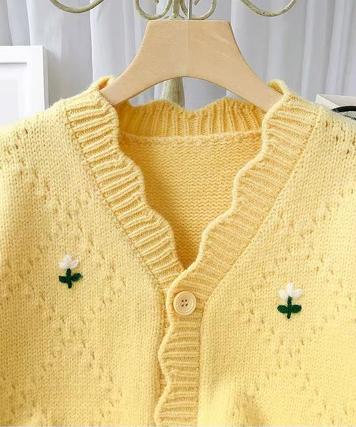 Amulet（アミュレット）の「スカラップカーディガン（カーディガン/ボレロ・レディース・ホワイト/グリーン/ピンク/ブルー/イエロー・FREE）」の16枚目の写真