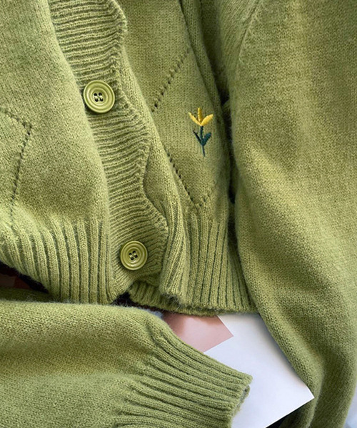 Amulet（アミュレット）の「スカラップカーディガン（カーディガン/ボレロ・レディース・ホワイト/グリーン/ピンク/ブルー/イエロー・FREE）」の17枚目の写真