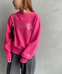 [Americana×JEANS FACTORY/アメリカーナ×ジーンズファクトリー] 別注 ワンポイントロゴ クルーネックスウェット
