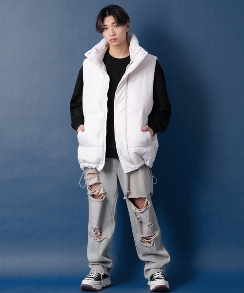 improves（インプローブス）の「【UAU】中綿 ダウンベスト（ダウンベスト・メンズ・オフホワイト/ブラック・LARGE/X-LARGE/MEDIUM）」の12枚目の写真