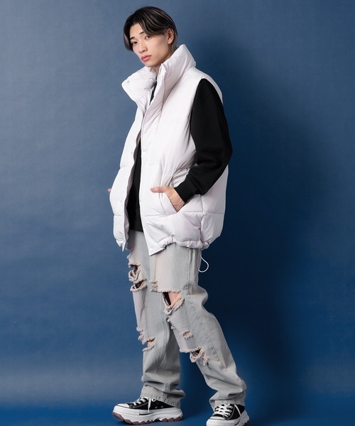 improves（インプローブス）の「【UAU】中綿 ダウンベスト（ダウンベスト・メンズ・オフホワイト/ブラック・LARGE/X-LARGE/MEDIUM）」の14枚目の写真