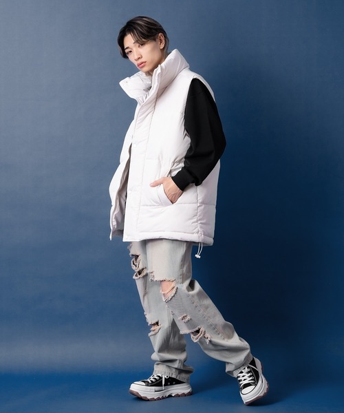 improves（インプローブス）の「【UAU】中綿 ダウンベスト（ダウンベスト・メンズ・オフホワイト/ブラック・LARGE/X-LARGE/MEDIUM）」の15枚目の写真