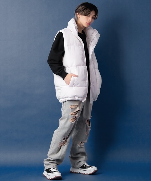 improves（インプローブス）の「【UAU】中綿 ダウンベスト（ダウンベスト・メンズ・オフホワイト/ブラック・LARGE/X-LARGE/MEDIUM）」の17枚目の写真