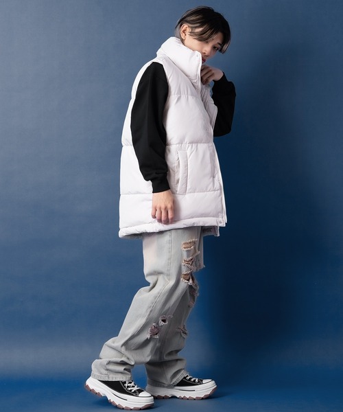 improves（インプローブス）の「【UAU】中綿 ダウンベスト（ダウンベスト・メンズ・オフホワイト/ブラック・LARGE/X-LARGE/MEDIUM）」の18枚目の写真