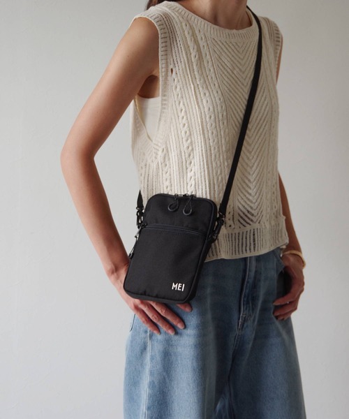 MEI（メイ）の「MEI/メイ サコッシュ【233009】（ショルダーバッグ・メンズ・ベージュ/グレー/ブラック/カーキ・FREE）」の2枚目の写真