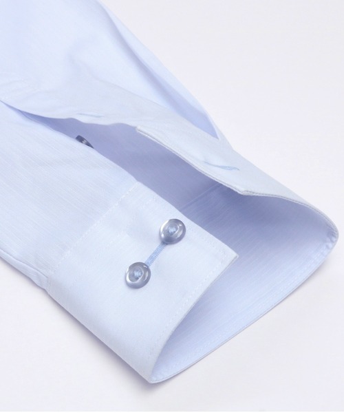 TOKYO SHIRTS(トウキョウシャツ)の「形態安定ノーアイロン レギュラー 長袖ビジネスワイシャツ(ビジネスシャツ・レディース・サックスブルー・S/LL/XL/M/L/XS)」の4枚目の写真