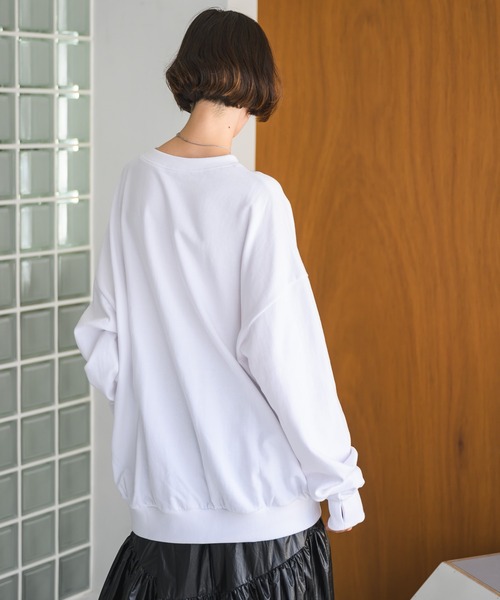 Birthday room（バースデイルーム）の「犬いっぱいトレーナー/スウェットシャツ（スウェット・レディース・ナチュラル/グレー/ホワイト・FREE）」の8枚目の写真