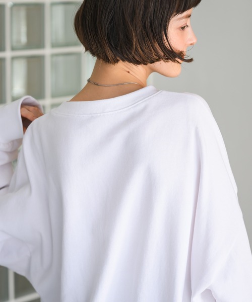 Birthday room（バースデイルーム）の「犬いっぱいトレーナー/スウェットシャツ（スウェット・レディース・ナチュラル/グレー/ホワイト・FREE）」の9枚目の写真