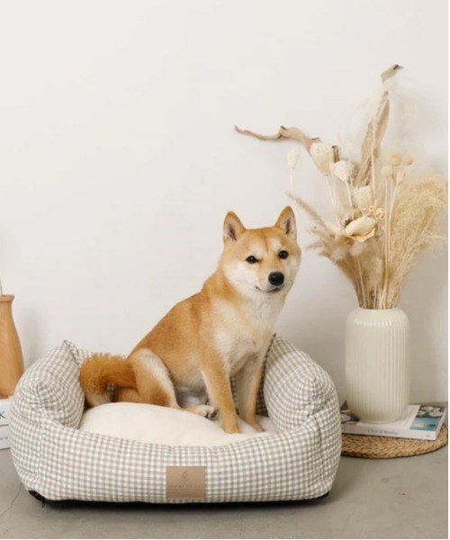 セール】ギンガムチェッククッションベッド（ペット用クッション