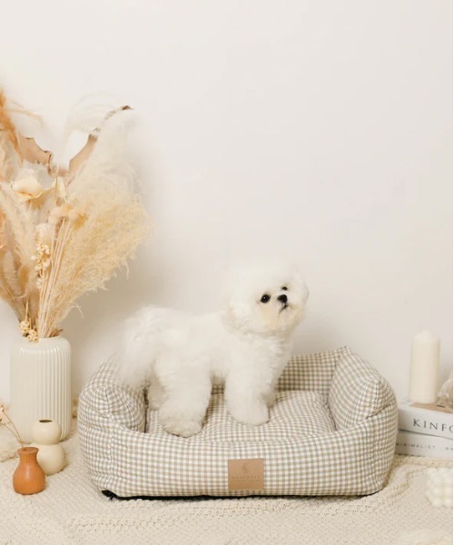 セール】ギンガムチェッククッションベッド（ペット用クッション