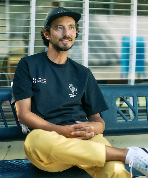 adidas Golf(アディダスゴルフ)の「Quietグラフィック Tシャツ【adidas Golf/アディダスゴルフ】(Tシャツ/カットソー・メンズ・ブラック/ピンク系その他・MEDIUM/SMALL/LARGE/XX-LARGE/X-LARGE)」の3枚目の写真