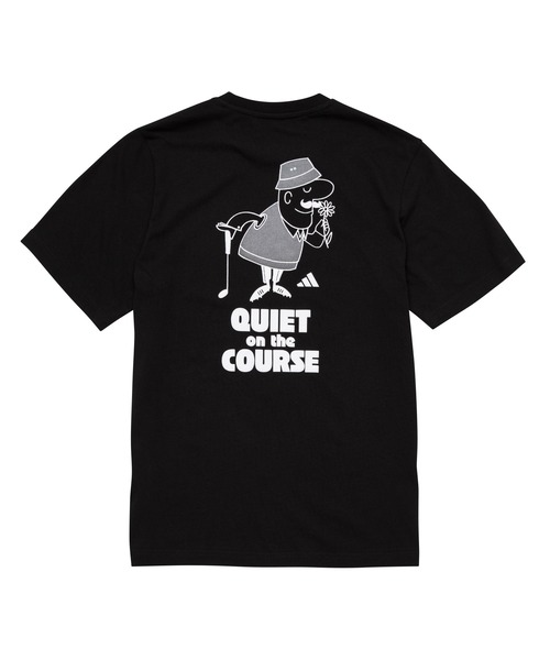 韓国人気 [adidas] ゴルフ カルチャー グラフィック Tシャツ アディダス 【ゴルフ】グラフィック Tシャツ - ブラック