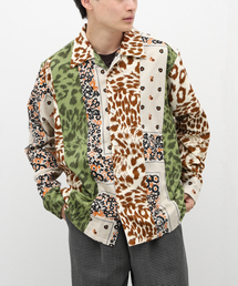 【NOMA t.d. / ノーマ ティーディー】Flannel Open Collar Shirt(パッチワーク)