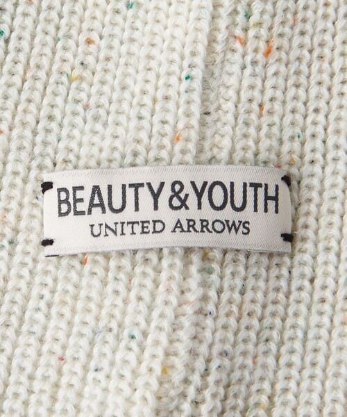 BEAUTY&YOUTH UNITED ARROWS（ビューティーアンドユースユナイテッドアローズ）の「ネップ ニットキャップ（ニットキャップ/ビーニー・メンズ・ブラック/ホワイト/ライム・FREE）」の7枚目の写真