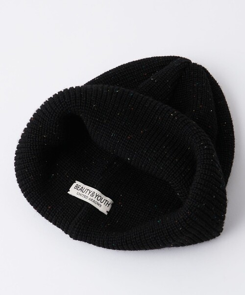 BEAUTY&YOUTH UNITED ARROWS（ビューティーアンドユースユナイテッドアローズ）の「ネップ ニットキャップ（ニットキャップ/ビーニー・メンズ・ブラック/ホワイト/ライム・FREE）」の8枚目の写真