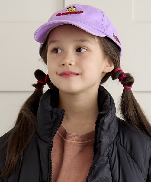 MARKEY'S(マーキーズ)の「【GARFIELD×FRUIT OF THE LOOM】別注KIDS CAPS(キャップ・キッズ・オレンジ/パープル/グリーン・FREE)」の3枚目の写真