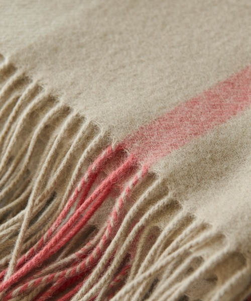 un dix cors（アンディコール）の「ウールチェックストール（ストール/ショール・レディース・グレー/ベージュ・FREE）」の4枚目の写真