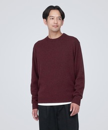 無印良品 | 洗えるウールミドルゲージクルーネックセーター(ニット/セーター)