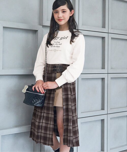 algy（アルジー）の「10th復刻 ラップボトム&ロンTセット（Tシャツ/カットソー・キッズ・ブラック/ブラウン・XX-SMALL/X-SMALL/SMALL/MEDIUM）」の2枚目の写真