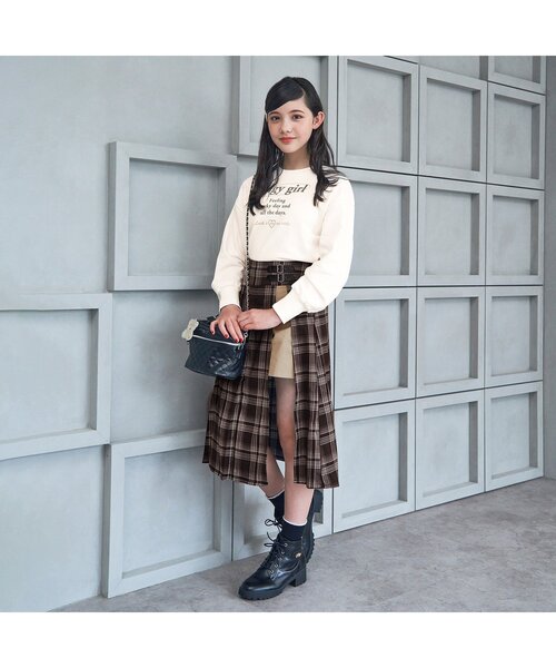 algy（アルジー）の「10th復刻 ラップボトム&ロンTセット（Tシャツ/カットソー・キッズ・ブラック/ブラウン・XX-SMALL/X-SMALL/SMALL/MEDIUM）」の3枚目の写真