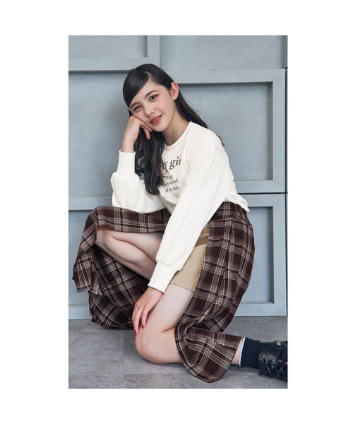 algy（アルジー）の「10th復刻 ラップボトム&ロンTセット（Tシャツ/カットソー・キッズ・ブラック/ブラウン・XX-SMALL/X-SMALL/SMALL/MEDIUM）」の4枚目の写真