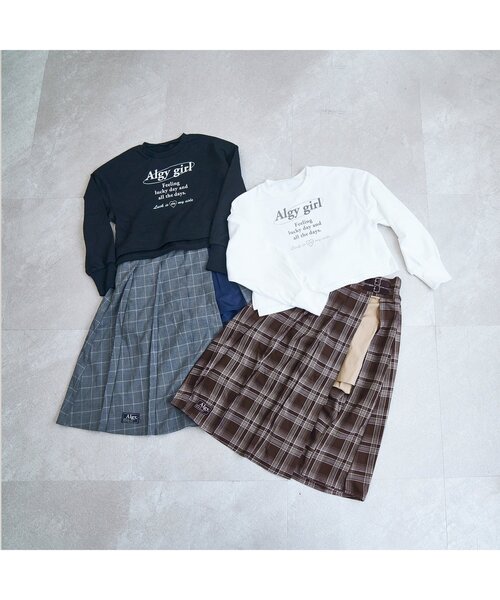 algy（アルジー）の「10th復刻 ラップボトム&ロンTセット（Tシャツ/カットソー・キッズ・ブラック/ブラウン・XX-SMALL/X-SMALL/SMALL/MEDIUM）」の5枚目の写真