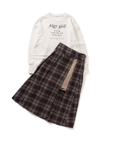 algy（アルジー）の「10th復刻 ラップボトム&ロンTセット（Tシャツ/カットソー・キッズ・ブラック/ブラウン・XX-SMALL/X-SMALL/SMALL/MEDIUM）」の6枚目の写真