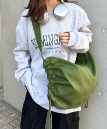 CLEA（クレア）の「ドローコードギャザーキャンバスショルダーバッグ（ショルダーバッグ）」