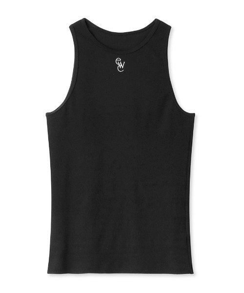 emmi(エミ)の「【emmi atelier】ewcアメスリタンクトップ(Tシャツ/カットソー・レディース・ホワイト/グレー/ブラウン/ブラック/ダークブルー・FREE)」の3枚目の写真