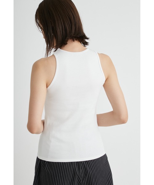 emmi(エミ)の「【emmi atelier】ewcアメスリタンクトップ(Tシャツ/カットソー・レディース・ホワイト/グレー/ブラウン/ブラック/ダークブルー・FREE)」の11枚目の写真