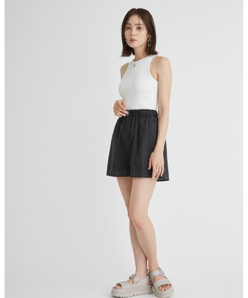 emmi(エミ)の「【emmi atelier】ewcアメスリタンクトップ(Tシャツ/カットソー・レディース・ホワイト/グレー/ブラウン/ブラック/ダークブルー・FREE)」の13枚目の写真