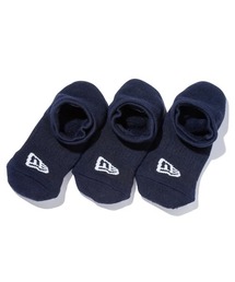 NEW ERA（ニューエラ）の「NEW ERA ニューエラ ベリーショートソックス 3足組 / アンクル丈 靴下 3足セット neロゴ刺繍（ソックス/靴下・メンズ）」