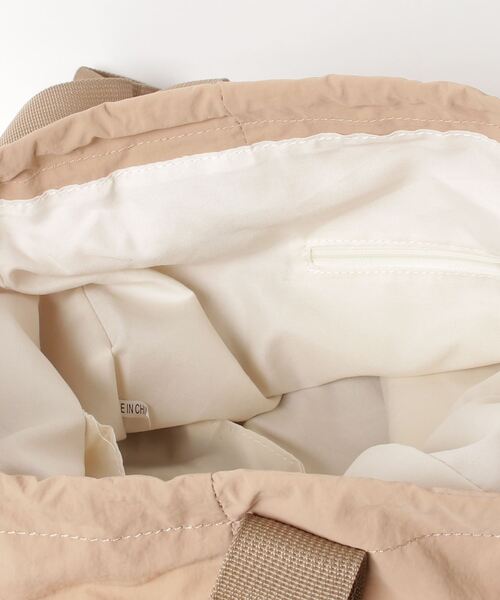 LYEON（リヨン）の「ドロストナップサック（バックパック/リュック・レディース・ブラック/カーキ/ベージュ・FREE）」の12枚目の写真