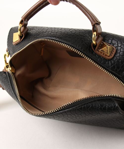 florist(フローリスト)の「【2way】配色スクエアショルダーバッグ/ボストンバッグ(ボストンバッグ・レディース・ブラウン/ブラック/ベージュ・FREE)」の16枚目の写真