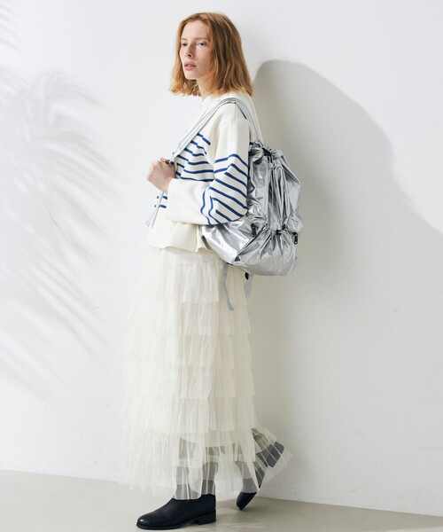 fredy emue（フレディエミュ）の「ドロスシャーリングリュック（バックパック/リュック・レディース・ブラック/シルバー・FREE）」の10枚目の写真