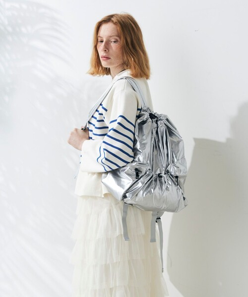 fredy emue（フレディエミュ）の「ドロスシャーリングリュック（バックパック/リュック・レディース・ブラック/シルバー・FREE）」の12枚目の写真