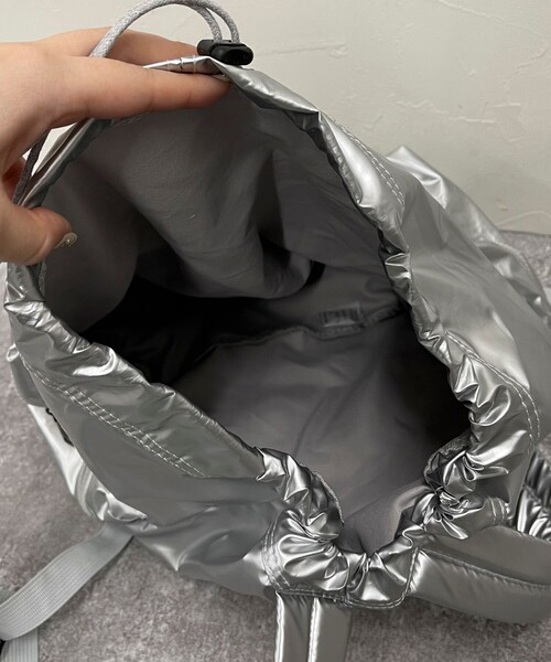 fredy emue（フレディエミュ）の「ドロスシャーリングリュック（バックパック/リュック・レディース・ブラック/シルバー・FREE）」の19枚目の写真