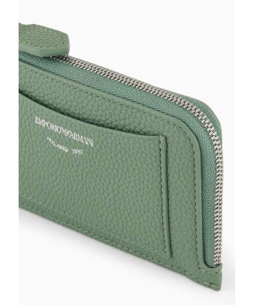 EMPORIO ARMANI（エンポリオアルマーニ）の「【エンポリオ アルマーニ】MyEA ラウンドジップカードホルダー ディアプリント（カードケース・レディース・スモークピンク/セージグリーン・FREE）」の3枚目の写真