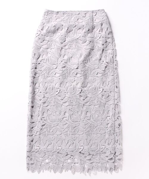 INTERPLANET（インタープラネット）の「ケミカルレースＢＡＣＫファスナータイトスカート（スカート・レディース・ブラック/パープル/ライトグレー/ベージュ/ネイビー・FREE）」の14枚目の写真