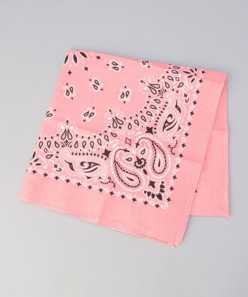 HAV-A-HANK（ハバハンク ）の「HAV-A-HANK（ハバハンク）ペイズリーバンダナ2WAYエコバッグ／ハンドバッグ（エコバッグ/サブバッグ・メンズ・ブラック/ライトピンク/ライトブルー/パープル・FREE）」の4枚目の写真