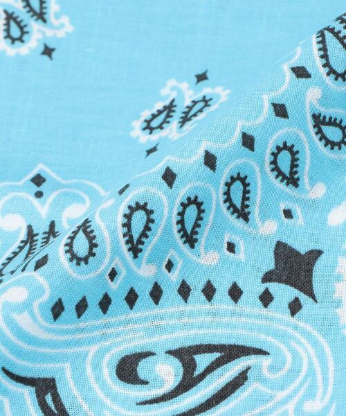 HAV-A-HANK（ハバハンク ）の「HAV-A-HANK（ハバハンク）ペイズリーバンダナ2WAYエコバッグ／ハンドバッグ（エコバッグ/サブバッグ・メンズ・ブラック/ライトピンク/ライトブルー/パープル・FREE）」の7枚目の写真