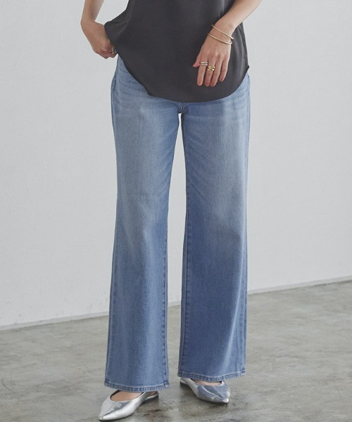 RASW（ラス）の「[RASW]2typeストレートデニムパンツ（デニムパンツ・レディース・ブルー系その他/サックスブルー/ブルー/ブルー系その他2/ブルー系その他3・S/M/L）」の5枚目の写真