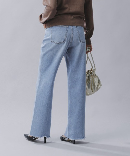 RASW（ラス）の「[RASW]2typeストレートデニムパンツ（デニムパンツ・レディース・ブルー系その他/サックスブルー/ブルー/ブルー系その他2/ブルー系その他3・S/M/L）」の16枚目の写真