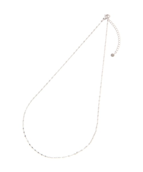 BAYFLOW（ベイフロー）の「ステンレスペタルチェーンネックレス（ネックレス・レディース・イエロー/ライトグレー・FREE）」の4枚目の写真